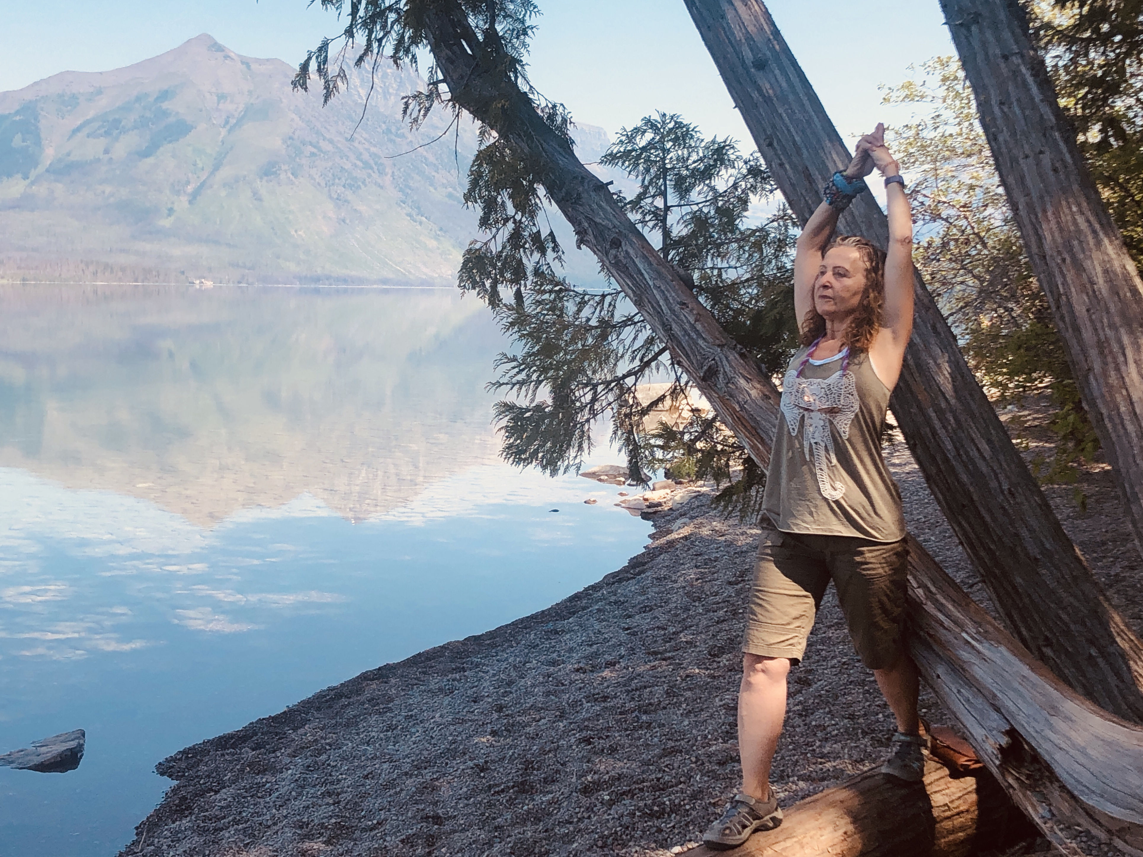 Yoga with Deb at  Glacier National Park, MT