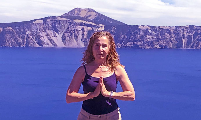Yoga with Deb at  Crater Lake, Oregon